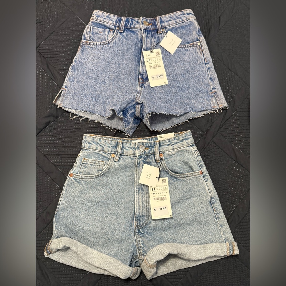 Zara Shorts Size 2 New with Tags (Sold Together) /Denim Women's Shorts
